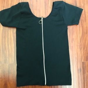 Zipped Crop Top